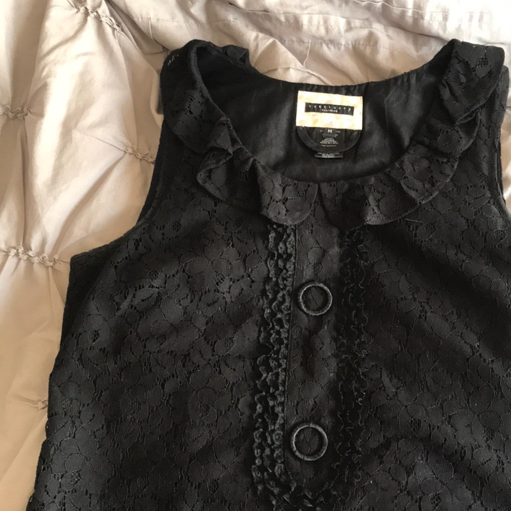 Sanctuary black dress in M with beautiful detail